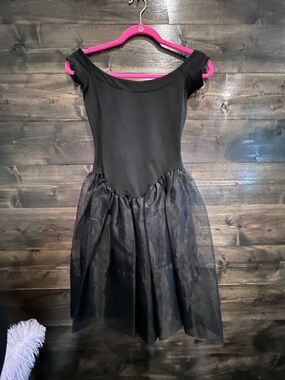 Vintage Betsey Johnson Punk Label Black Tulle Dress